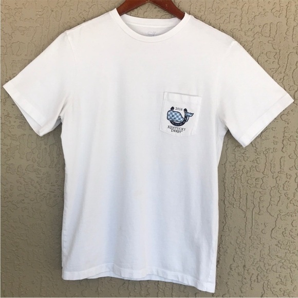 Vineyard Vines Tops - Vineyard Vines 2016 Kentucky Derby Bow Tie Short‎ Sleeve Pocket Graphic T-shirt